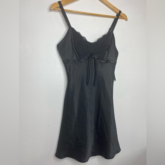 NWT Satin Lingerie Babydoll Slip Size Small Lux Feminine - Picture 2 of 6